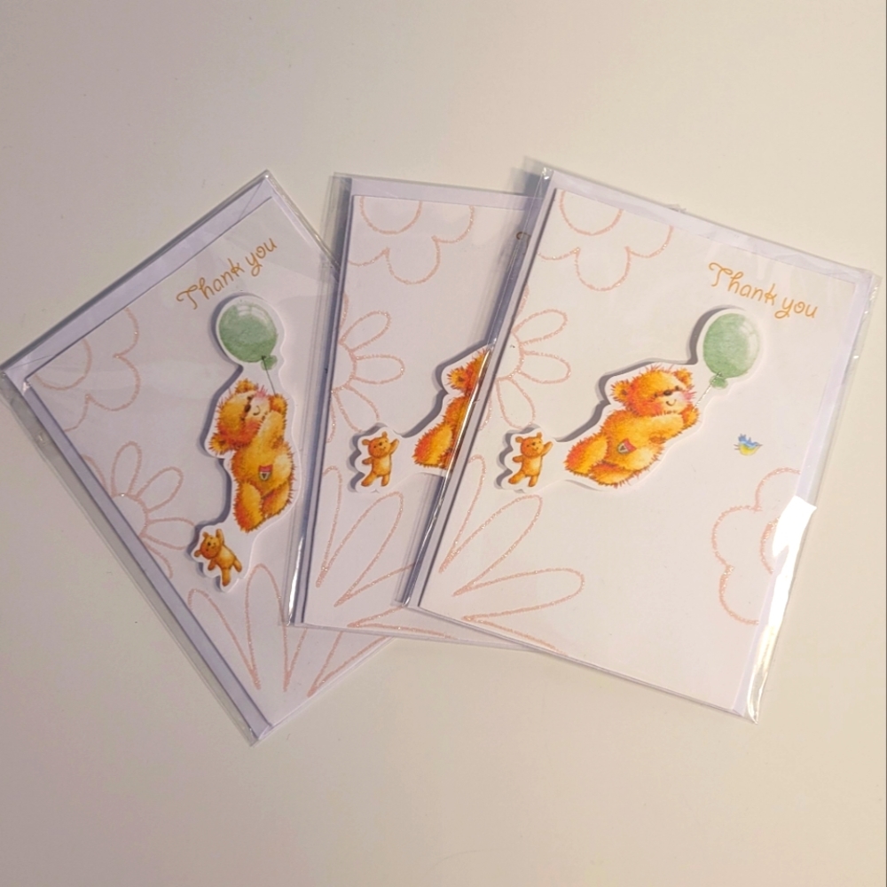 Baby Thank You Cards Lot of 3 Greeting cards
